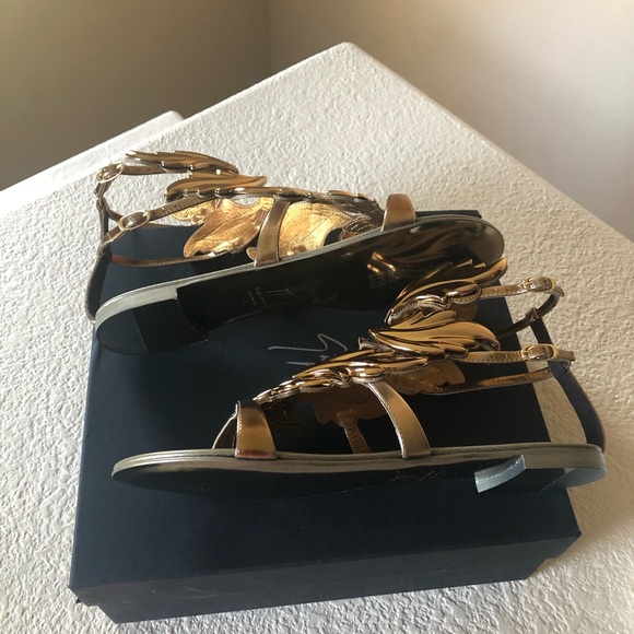 BNIB Giuseppe Zanotti Gold Leaf Cruel Summer 41 - Picture 4 of 7